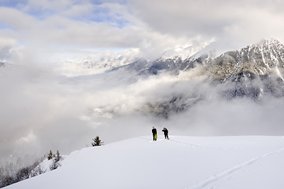 photo montagne alpes belledonne randonnée raquettes ski