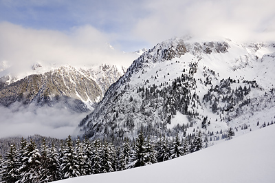 photo montagne alpes belledonne randonnée raquettes ski rocher blanc