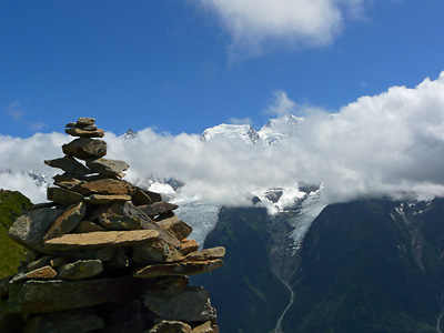 photo montagne alpes randonnée aiguillette des houches sommet mont blanc