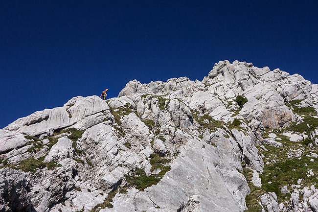 photo montagne alpes escalade grande voie aravis pic jallouvre arete bouquetins