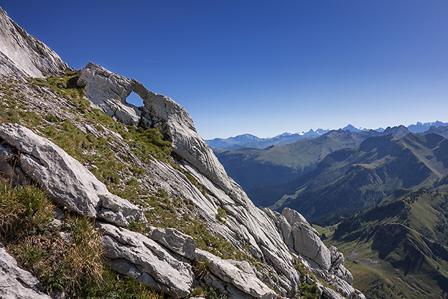 photo montagne alpes escalade grande voie aravis pic jallouvre arete bouquetins