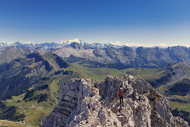 photo montagne alpes escalade grande voie aravis pic jallouvre arete bouquetins