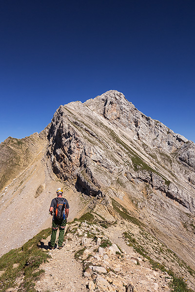 photo montagne alpes escalade grande voie aravis pic jallouvre arete bouquetins