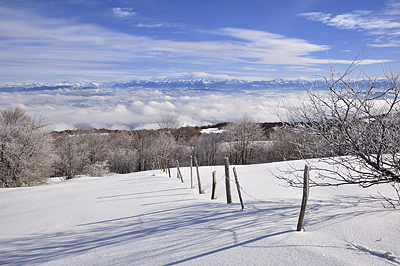 photo montagne randonnée bugey cret du nû plateau retord