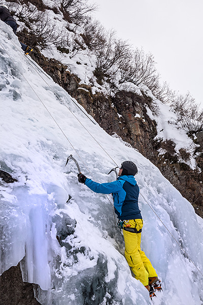 photo montagne alpes savoie haute maurienne vanoise alpes grées bonneval sur arc cascade glace saint landry