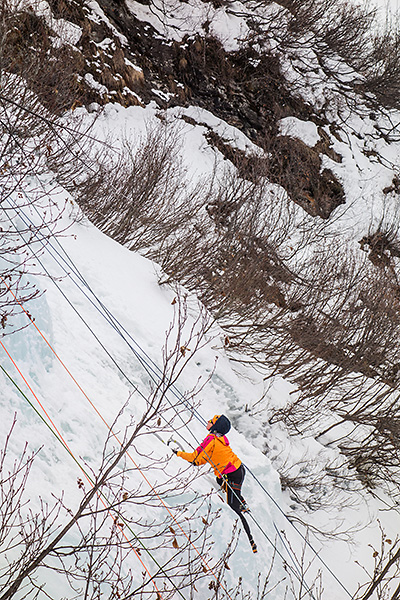 photo montagne alpes savoie haute maurienne vanoise alpes grées bonneval sur arc cascade glace saint landry