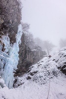 photo montagne alpes oisans ecrins la grave cascade glace colere du ciel