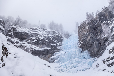 photo montagne alpes oisans ecrins la grave cascade glace colere du ciel