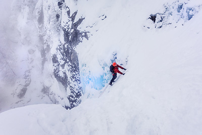 photo montagne alpes oisans ecrins la grave cascade glace colere du ciel