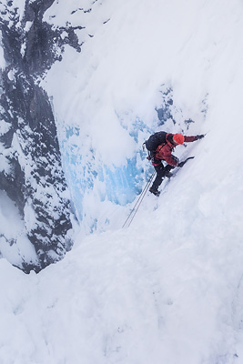 photo montagne alpes oisans ecrins la grave cascade glace colere du ciel