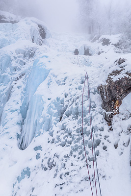 photo montagne alpes oisans ecrins la grave cascade glace colere du ciel