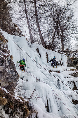 photo montagne alpes oisans ecrins la grave cascade glace nuit sera fraiche