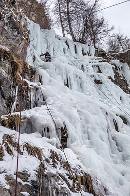 photo montagne alpes oisans ecrins la grave cascade glace nuit sera fraiche