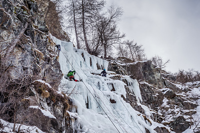 photo montagne alpes oisans ecrins la grave cascade glace nuit sera fraiche