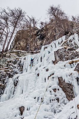 photo montagne alpes oisans ecrins la grave cascade glace nuit sera fraiche