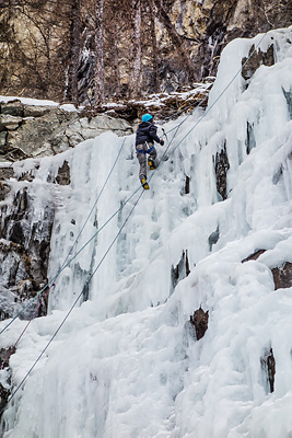 photo montagne alpes oisans ecrins la grave cascade glace nuit sera fraiche