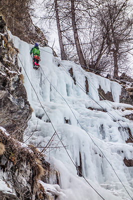 photo montagne alpes oisans ecrins la grave cascade glace nuit sera fraiche