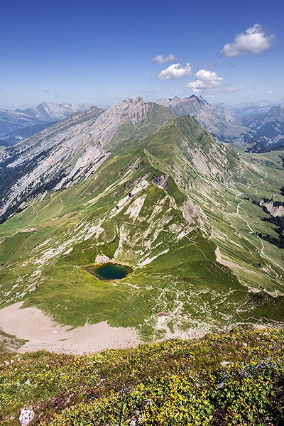 photo montagne alpes randonnée rando savoie bornes aravis ugine albertville col arpettaz mont charvin via ferrata