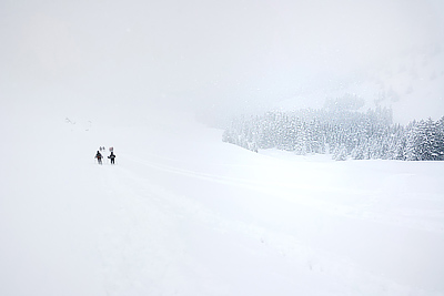 photo montagne alpes bauges randonnée raquettes col arclusaz