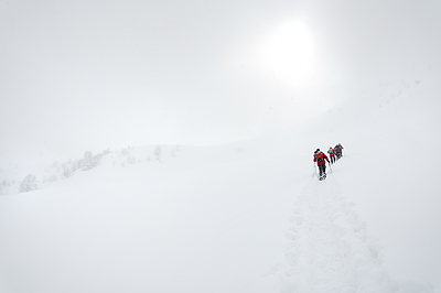 photo montagne alpes bauges randonnée raquettes col arclusaz