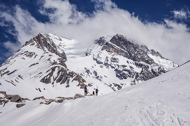 photo montagne alpes ski randonnée rando savoie tarentaise vanoise pralognan col de la vanoise col de la grande casse