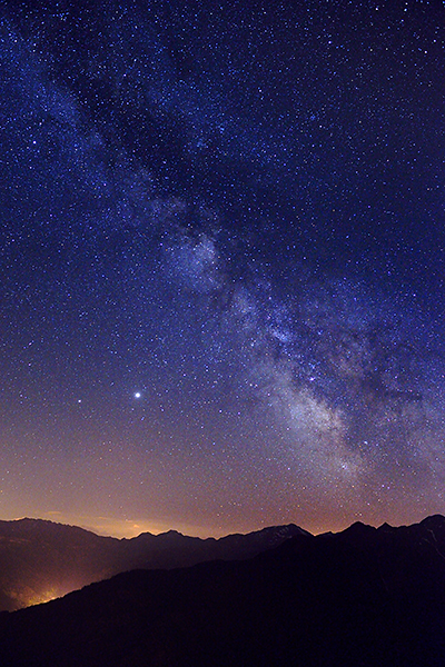 photo montagne alpes beaufortain astrophotographie comete neowise