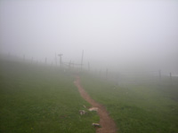 photo montagne alpes randonnée Croix de l'Alpe Chartreuse brouillard