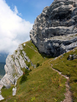 photo montagne alpes randonnée dent de crolles sangle de la barrère