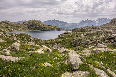 photo montagne alpes dolomites brenta lago serodoli