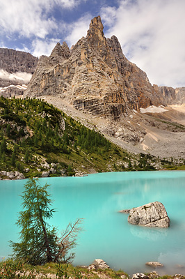 photo montagne alpes dolomites lago sorapis
