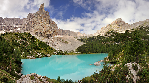 photo montagne alpes dolomites lago sorapis