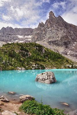 photo montagne alpes dolomites lago sorapis