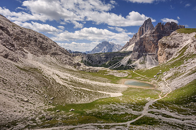 photo montagne alpes dolomites tre cime di lavaredo innerkofler