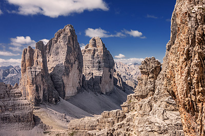 photo montagne alpes dolomites tre cime di lavaredo innerkofler