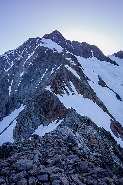 photo montagne alpes alpinisme haute savoie chapieux bourg saint maurice ville des glaciers mont blanc arete des lanchettes dome des glaciers