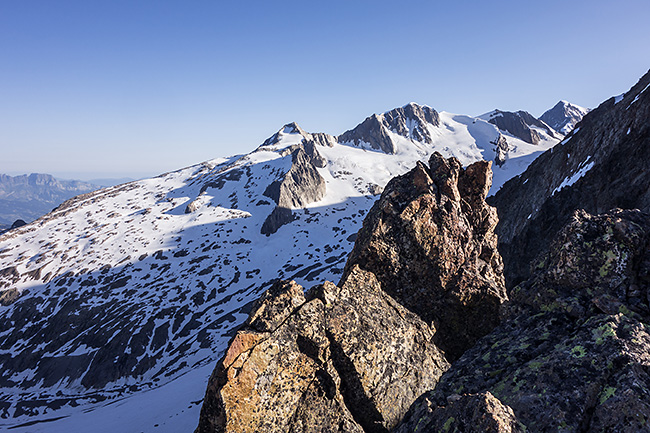 photo montagne alpes alpinisme haute savoie chapieux bourg saint maurice ville des glaciers mont blanc arete des lanchettes dome des glaciers