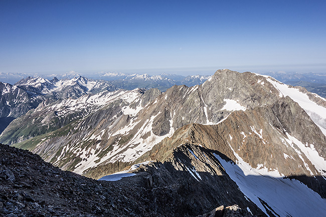 photo montagne alpes alpinisme haute savoie chapieux bourg saint maurice ville des glaciers mont blanc arete des lanchettes dome des glaciers