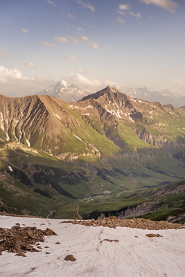 photo montagne alpes beaufortain mont blanc refuge robert blanc coucher soleil mont pourri