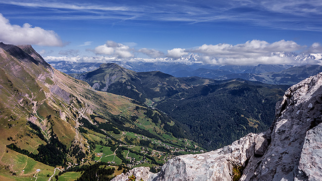 photo montagne alpes escalade grande voie aravis pointes de la blonnière arete à marion