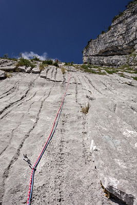 photo montagne alpes escalade grande voie aravis tournette bouton a nos belles annees