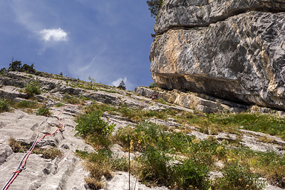 photo montagne alpes escalade grande voie aravis tournette bouton a nos belles annees