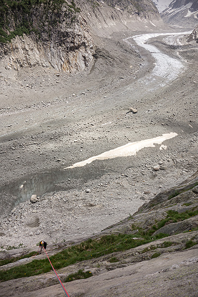 photo montagne alpes escalade grande voie haute savoie chamonix montenvers mer de glace