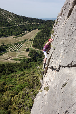 photo montagne escalade vaucluse dentelles montmirail