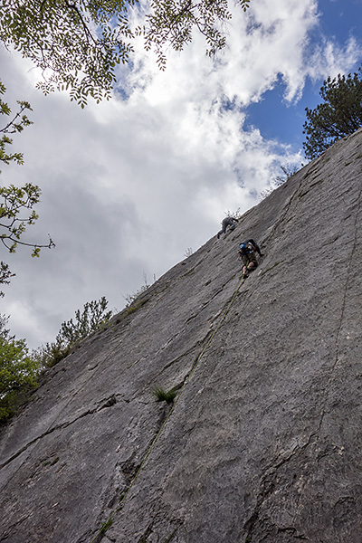 photo montagne alpes escalade grande voie drome die diois pic de luc grande dalle du claps