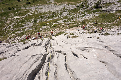 photo montagne alpes escalade aravis grand bornand col colombiere