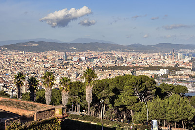 photo espagne barcelone tourisme montjuic