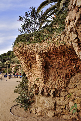 photo espagne barcelone tourisme parc guell gaudi