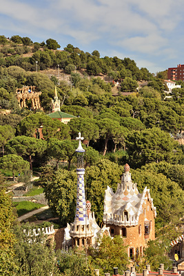 photo espagne barcelone tourisme parc guell gaudi