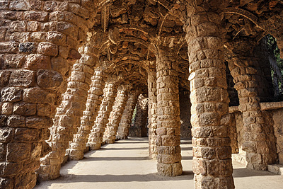 photo espagne barcelone tourisme parc guell gaudi