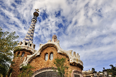 photo espagne barcelone tourisme parc guell gaudi